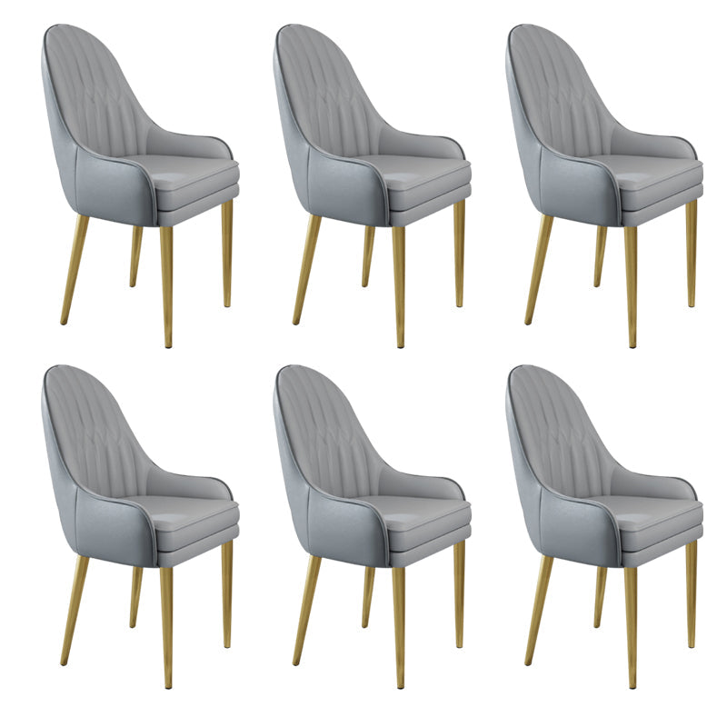 Chaise d'appoint de Style Glam, chaise de salle à manger d'intérieur en cuir pour salon