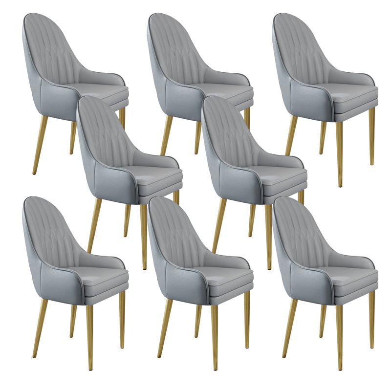 Chaise d'appoint de Style Glam, chaise de salle à manger d'intérieur en cuir pour salon