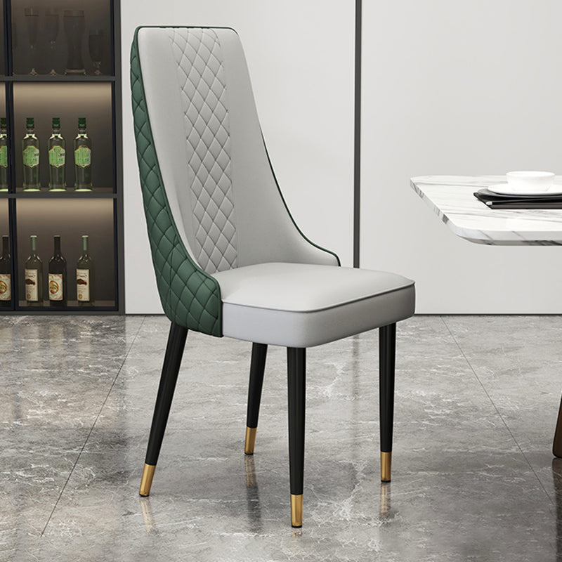 Chaise latéral de style glamour Parsons Parsons Indoor Dining Chair pour le salon