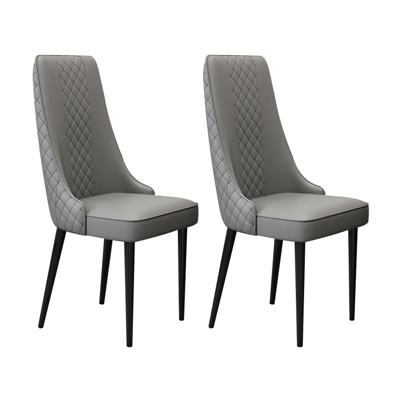 Chaise latéral de style glamour Parsons Parsons Indoor Dining Chair pour le salon