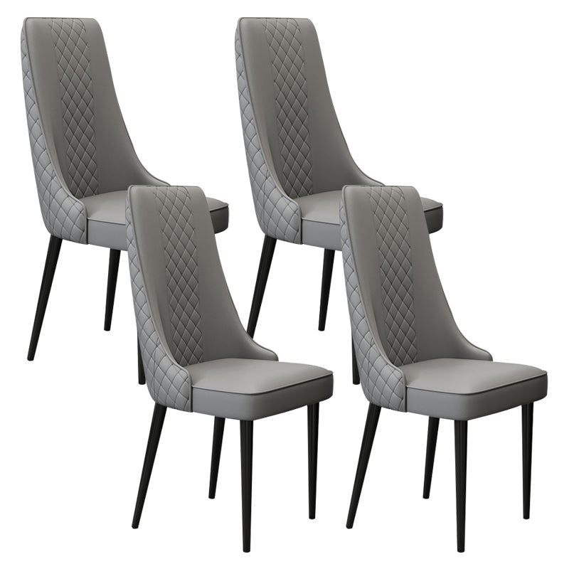 Chaise latéral de style glamour Parsons Parsons Indoor Dining Chair pour le salon