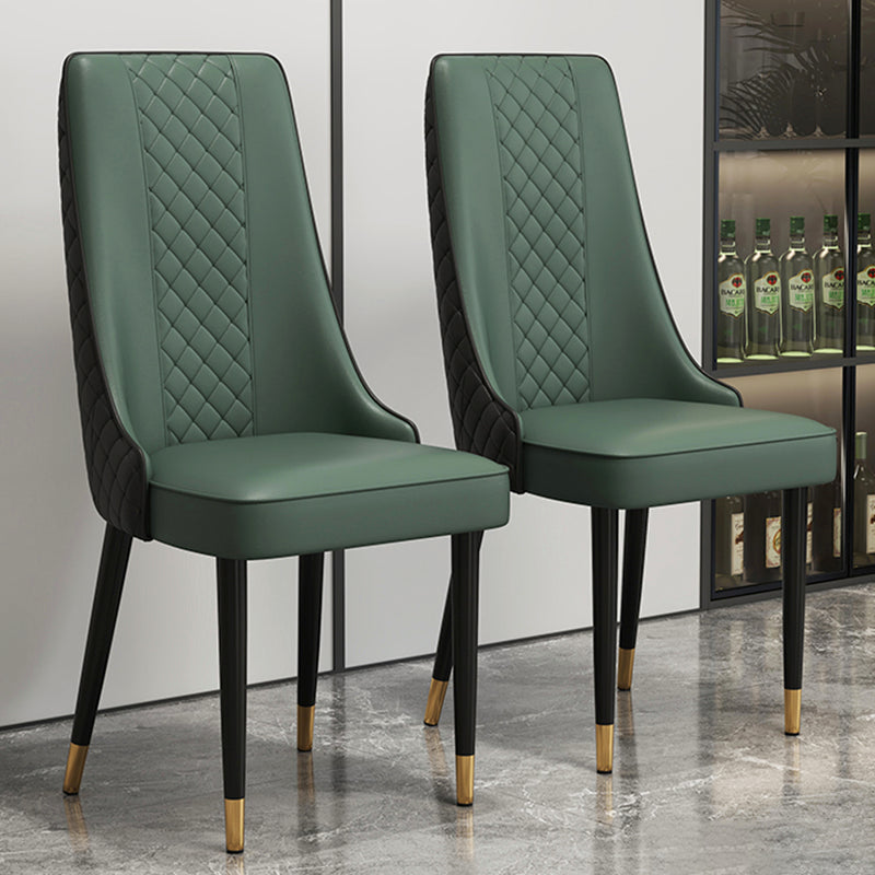 Chaise latéral de style glamour Parsons Parsons Indoor Dining Chair pour le salon