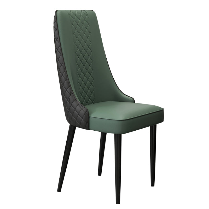 Chaise latéral de style glamour Parsons Parsons Indoor Dining Chair pour le salon