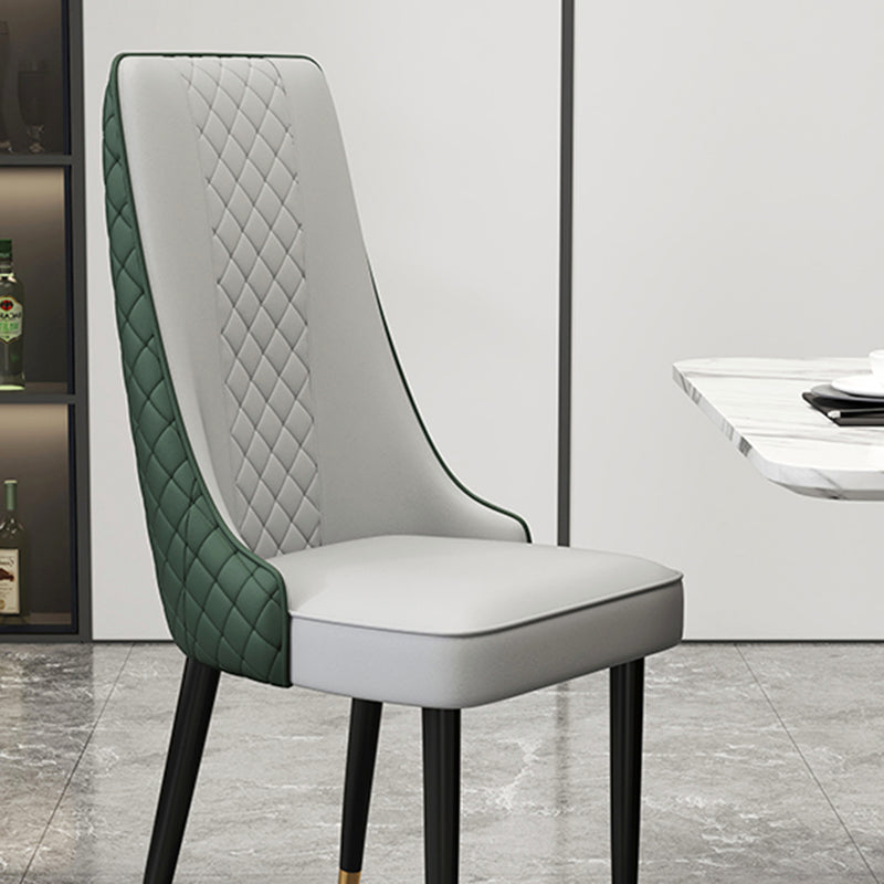 Chaise latéral de style glamour Parsons Parsons Indoor Dining Chair pour le salon