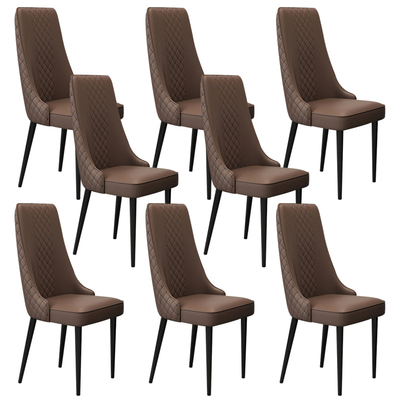 Chaise latéral de style glamour Parsons Parsons Indoor Dining Chair pour le salon