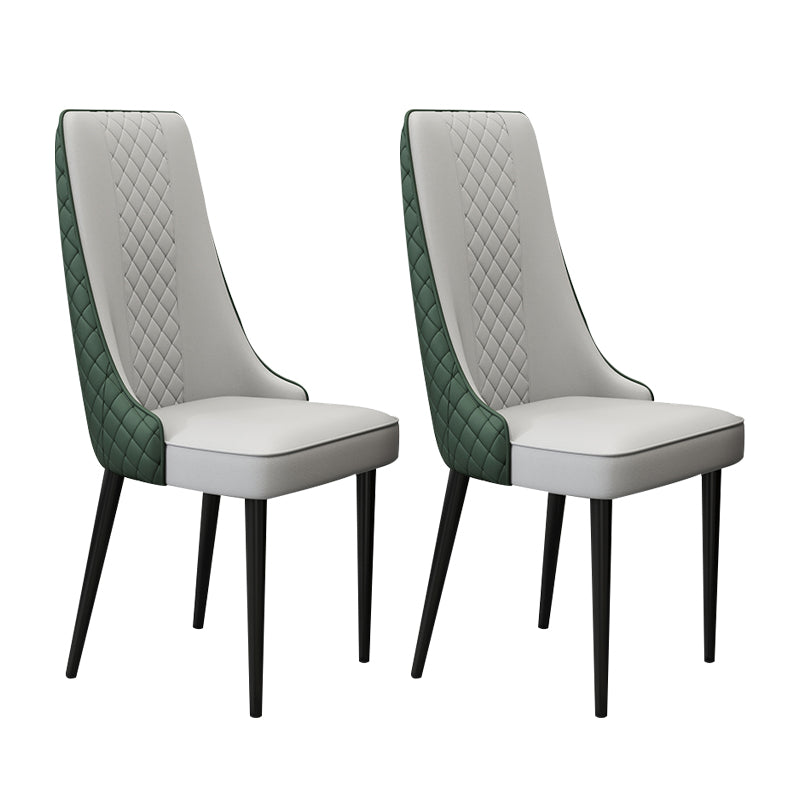 Chaise latéral de style glamour Parsons Parsons Indoor Dining Chair pour le salon