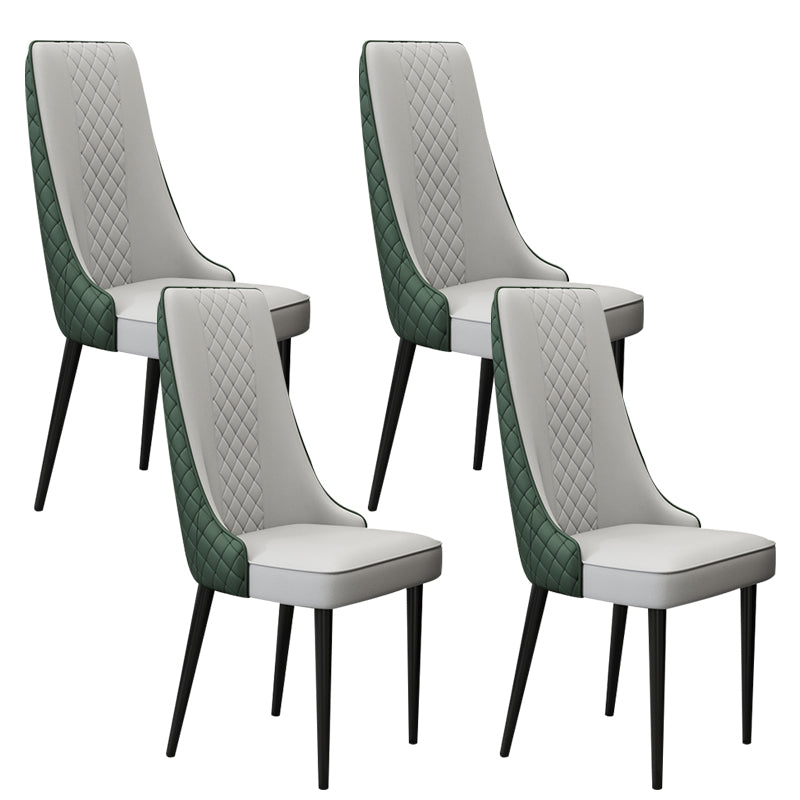 Chaise latéral de style glamour Parsons Parsons Indoor Dining Chair pour le salon