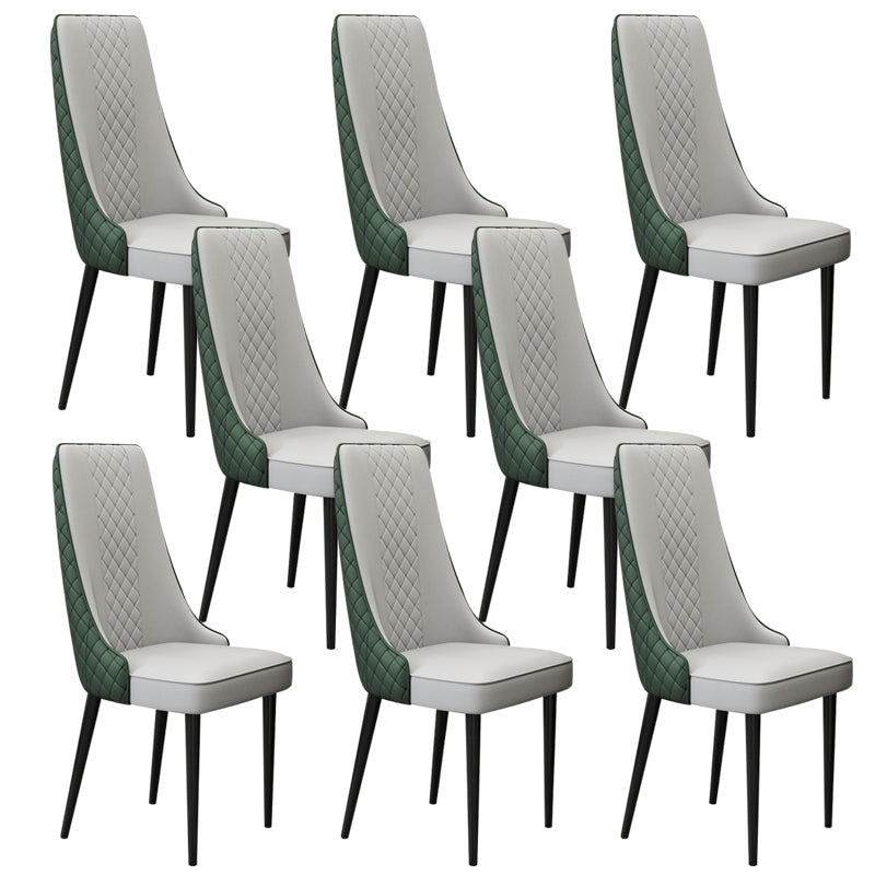 Chaise latéral de style glamour Parsons Parsons Indoor Dining Chair pour le salon