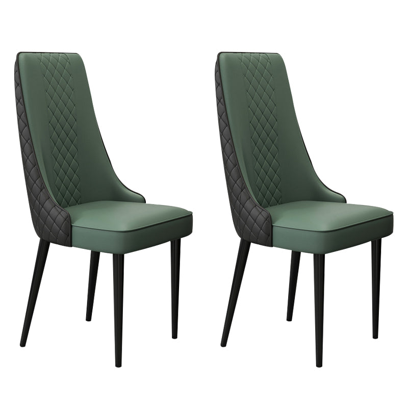 Chaise latéral de style glamour Parsons Parsons Indoor Dining Chair pour le salon