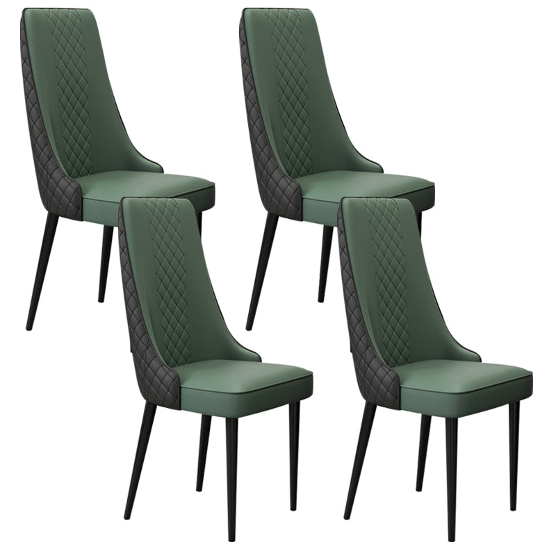 Chaise latéral de style glamour Parsons Parsons Indoor Dining Chair pour le salon