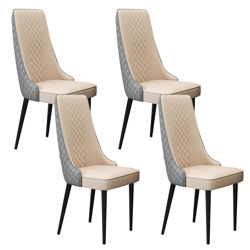 Chaise latéral de style glamour Parsons Parsons Indoor Dining Chair pour le salon