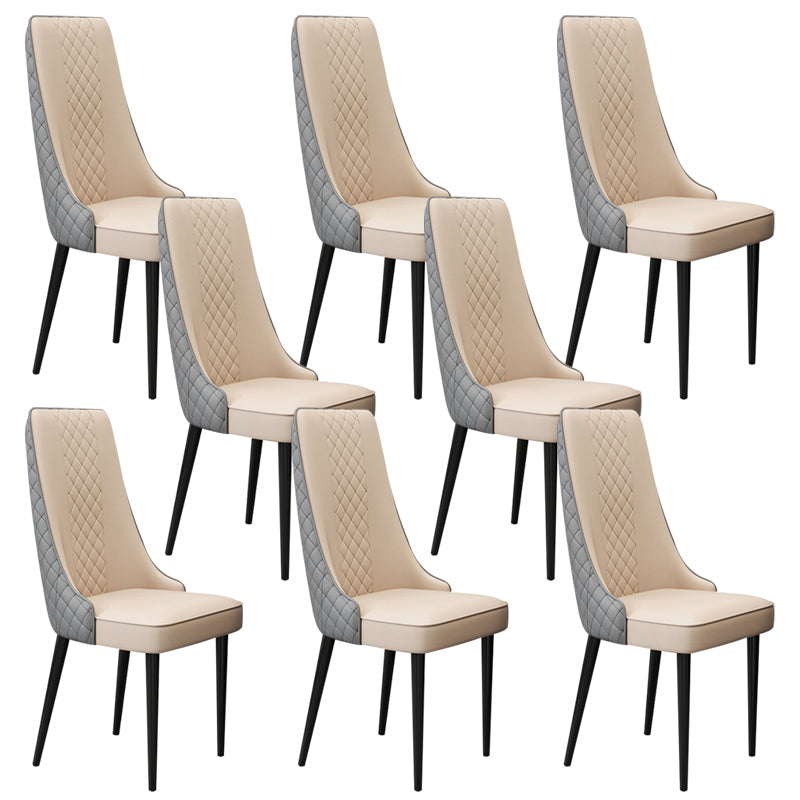 Chaise latéral de style glamour Parsons Parsons Indoor Dining Chair pour le salon