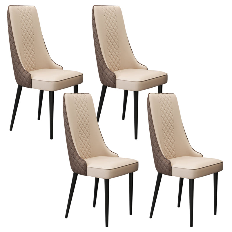 Chaise latéral de style glamour Parsons Parsons Indoor Dining Chair pour le salon