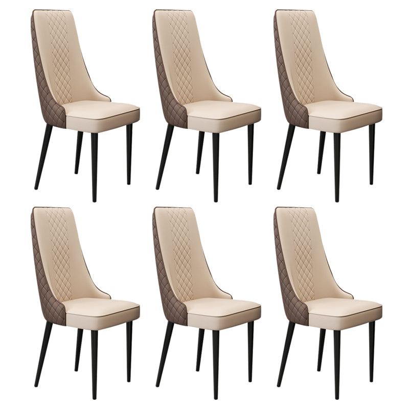 Chaise latéral de style glamour Parsons Parsons Indoor Dining Chair pour le salon