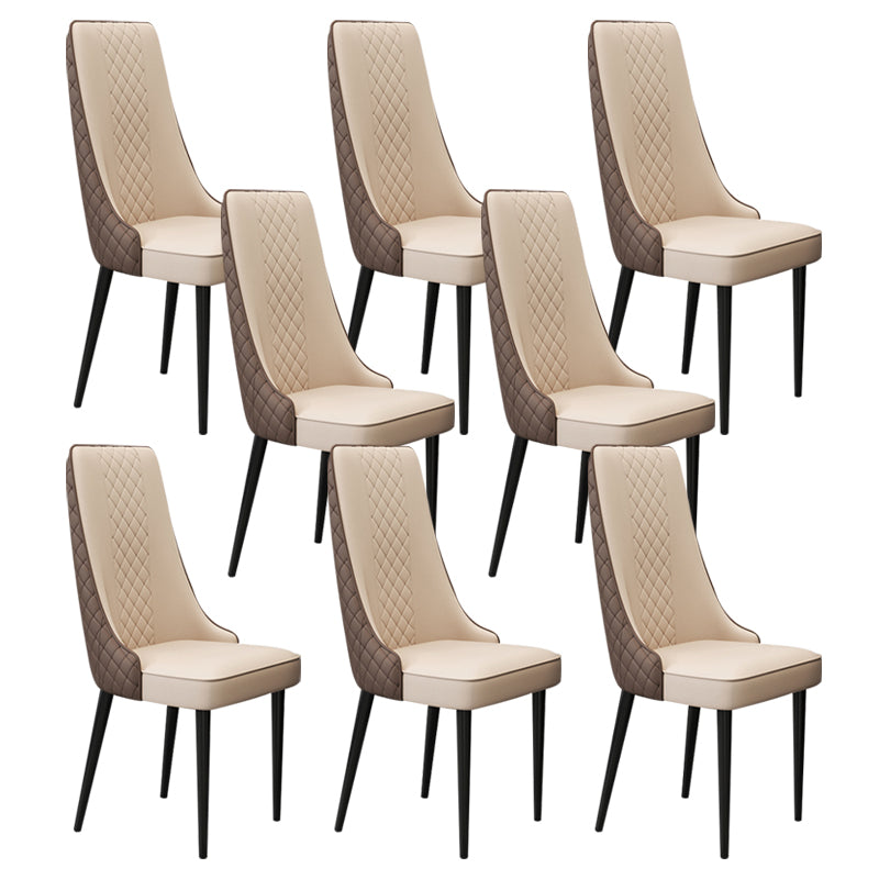 Chaise latéral de style glamour Parsons Parsons Indoor Dining Chair pour le salon