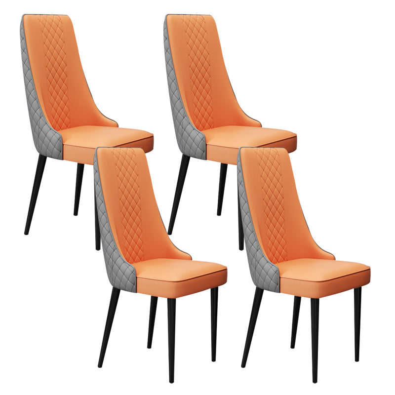 Chaise latéral de style glamour Parsons Parsons Indoor Dining Chair pour le salon