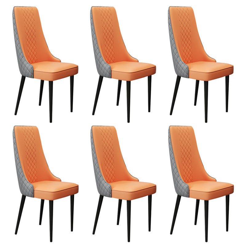 Chaise latéral de style glamour Parsons Parsons Indoor Dining Chair pour le salon