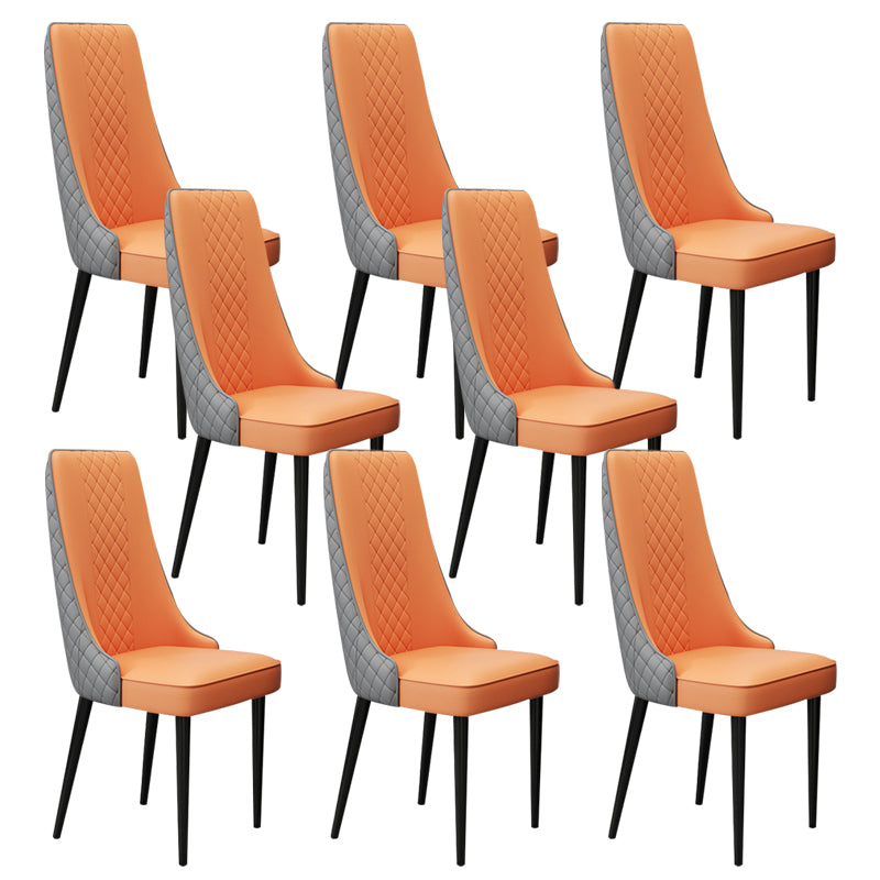 Chaise latéral de style glamour Parsons Parsons Indoor Dining Chair pour le salon