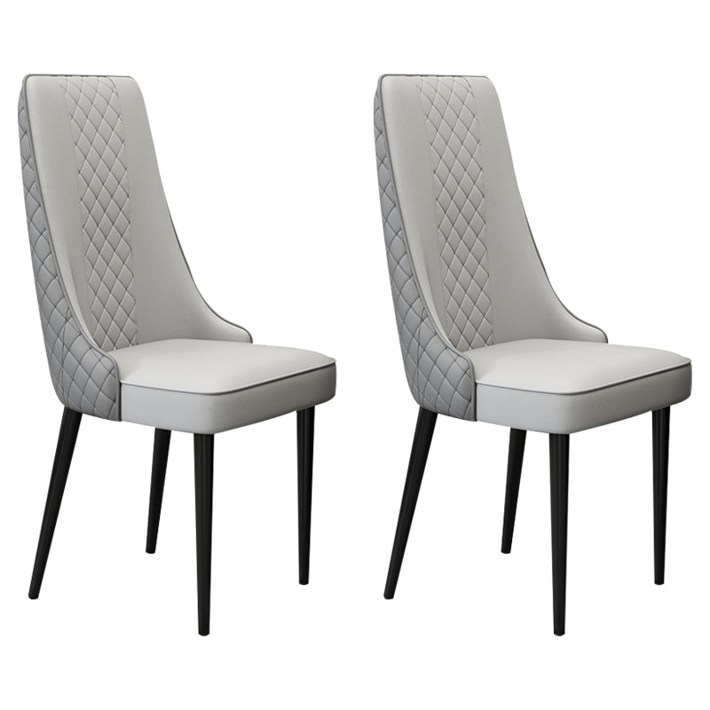 Chaise latéral de style glamour Parsons Parsons Indoor Dining Chair pour le salon