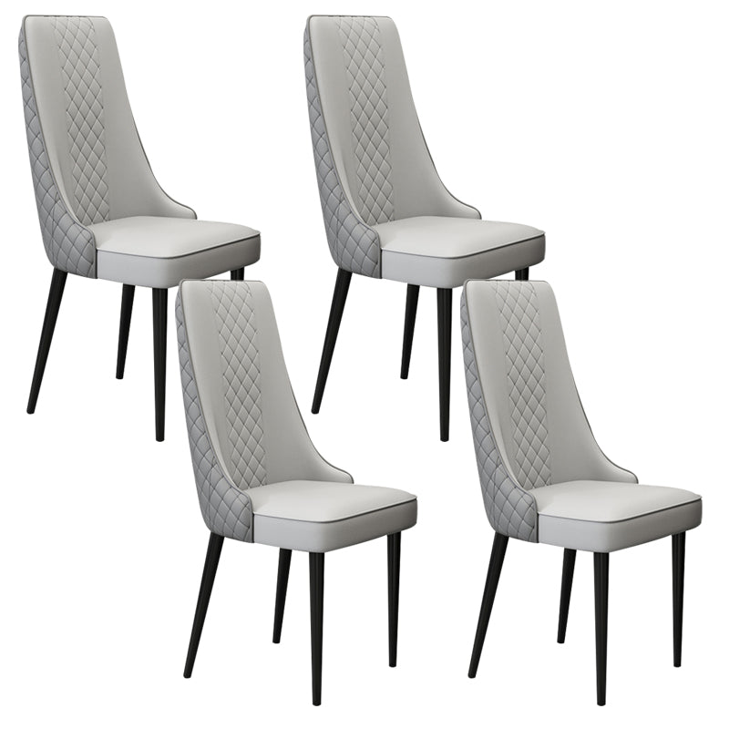 Chaise latéral de style glamour Parsons Parsons Indoor Dining Chair pour le salon