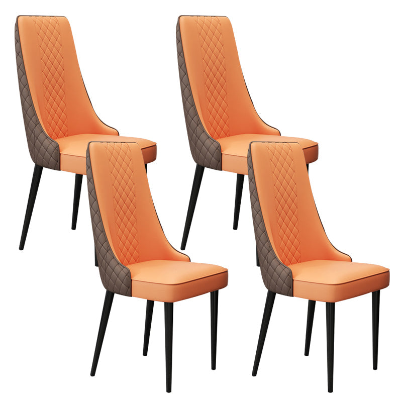 Chaise latéral de style glamour Parsons Parsons Indoor Dining Chair pour le salon