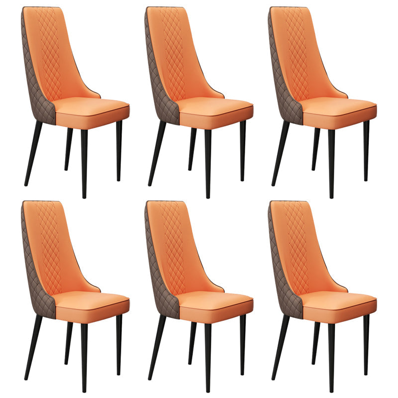 Chaise latéral de style glamour Parsons Parsons Indoor Dining Chair pour le salon