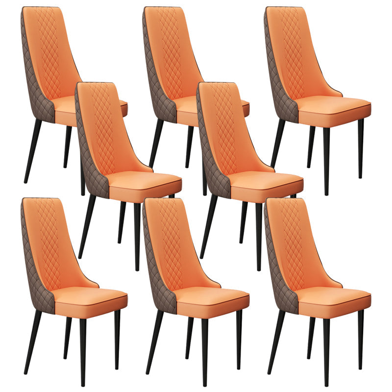 Chaise latéral de style glamour Parsons Parsons Indoor Dining Chair pour le salon