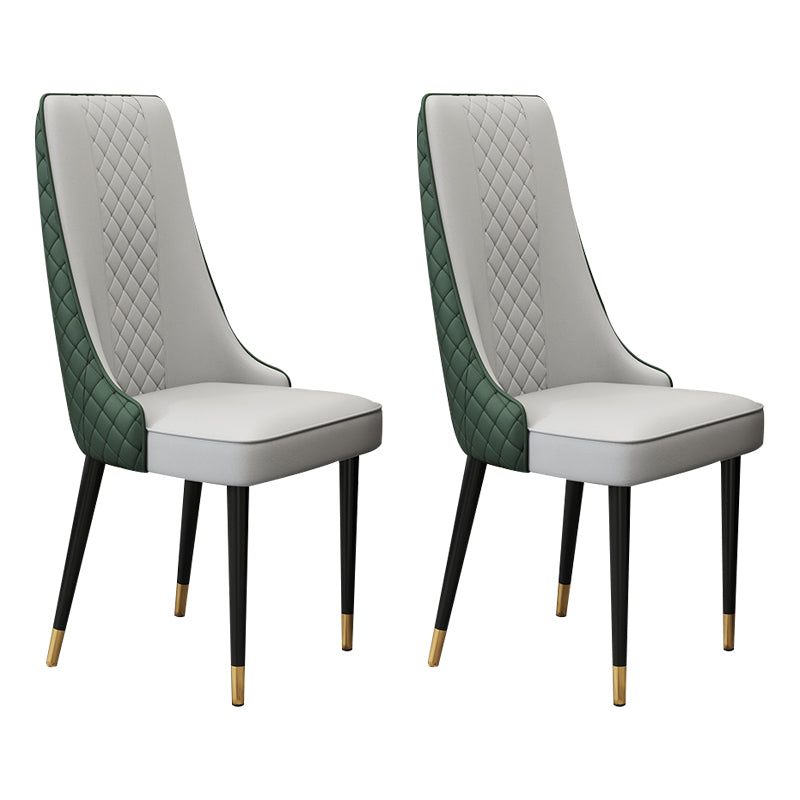 Chaise latéral de style glamour Parsons Parsons Indoor Dining Chair pour le salon