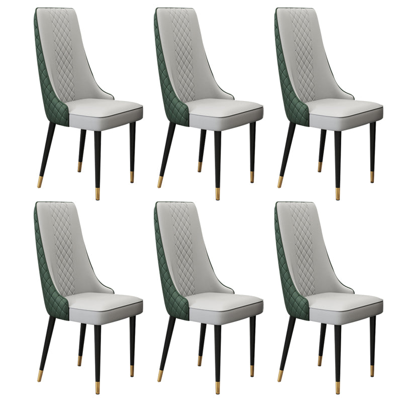 Chaise latéral de style glamour Parsons Parsons Indoor Dining Chair pour le salon