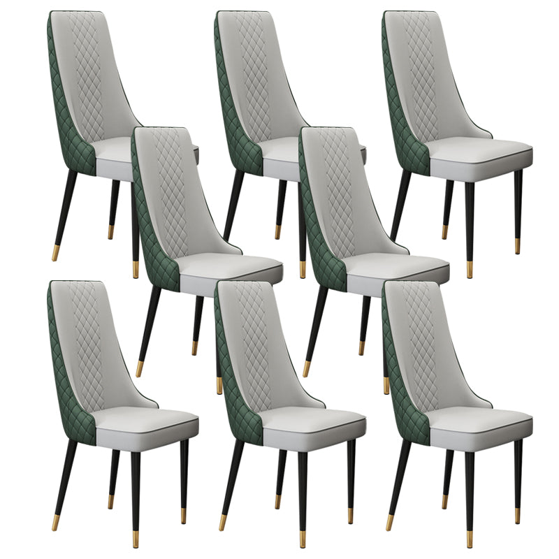 Chaise latéral de style glamour Parsons Parsons Indoor Dining Chair pour le salon