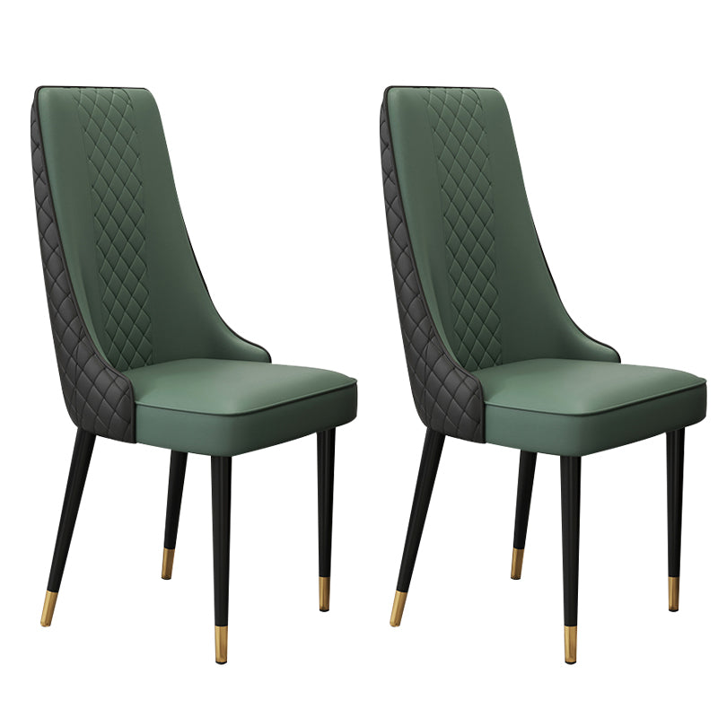 Chaise latéral de style glamour Parsons Parsons Indoor Dining Chair pour le salon