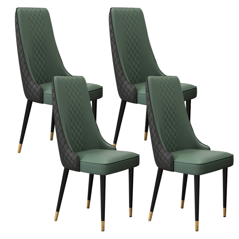 Chaise latéral de style glamour Parsons Parsons Indoor Dining Chair pour le salon