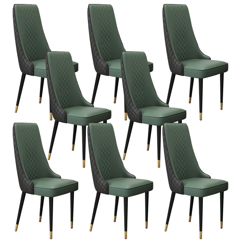 Chaise latéral de style glamour Parsons Parsons Indoor Dining Chair pour le salon