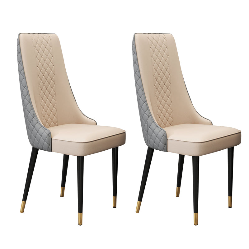 Chaise latéral de style glamour Parsons Parsons Indoor Dining Chair pour le salon