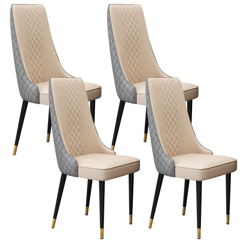 Chaise latéral de style glamour Parsons Parsons Indoor Dining Chair pour le salon
