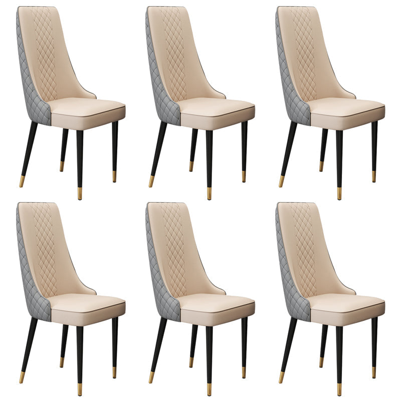 Chaise latéral de style glamour Parsons Parsons Indoor Dining Chair pour le salon