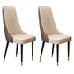 Chaise latéral de style glamour Parsons Parsons Indoor Dining Chair pour le salon