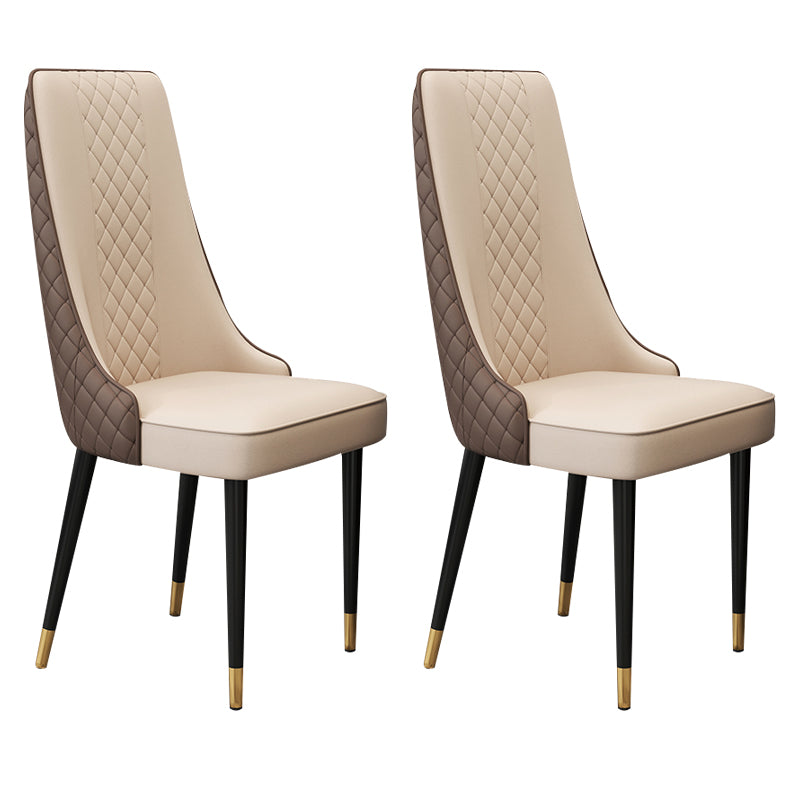 Chaise latéral de style glamour Parsons Parsons Indoor Dining Chair pour le salon