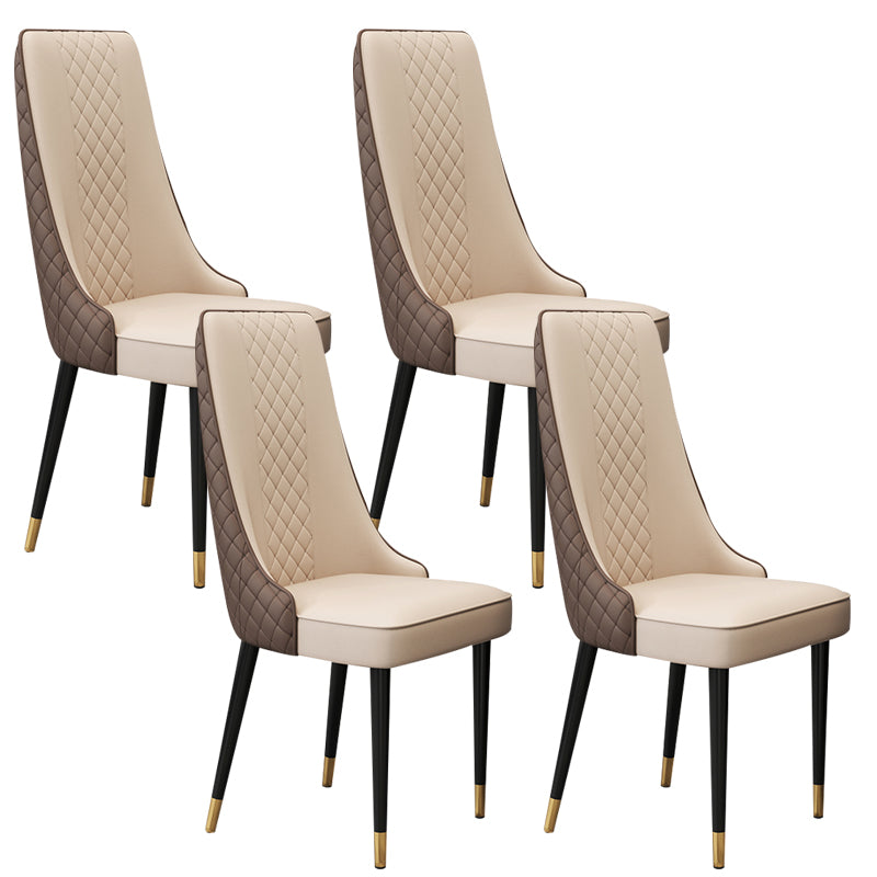 Chaise latéral de style glamour Parsons Parsons Indoor Dining Chair pour le salon