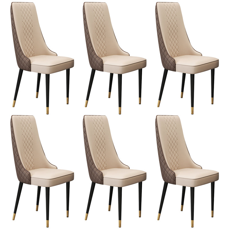 Chaise latéral de style glamour Parsons Parsons Indoor Dining Chair pour le salon