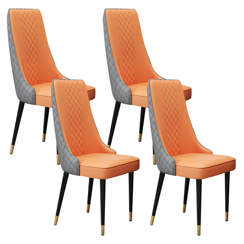 Chaise latéral de style glamour Parsons Parsons Indoor Dining Chair pour le salon