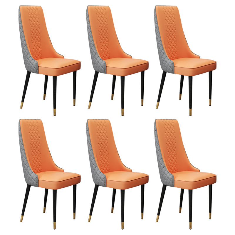 Chaise latéral de style glamour Parsons Parsons Indoor Dining Chair pour le salon