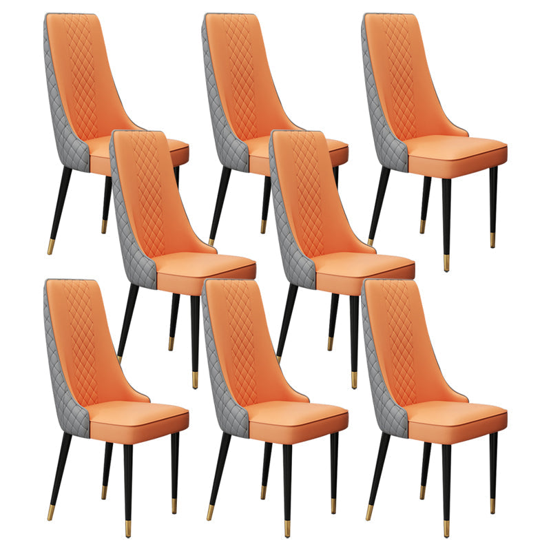 Chaise latéral de style glamour Parsons Parsons Indoor Dining Chair pour le salon