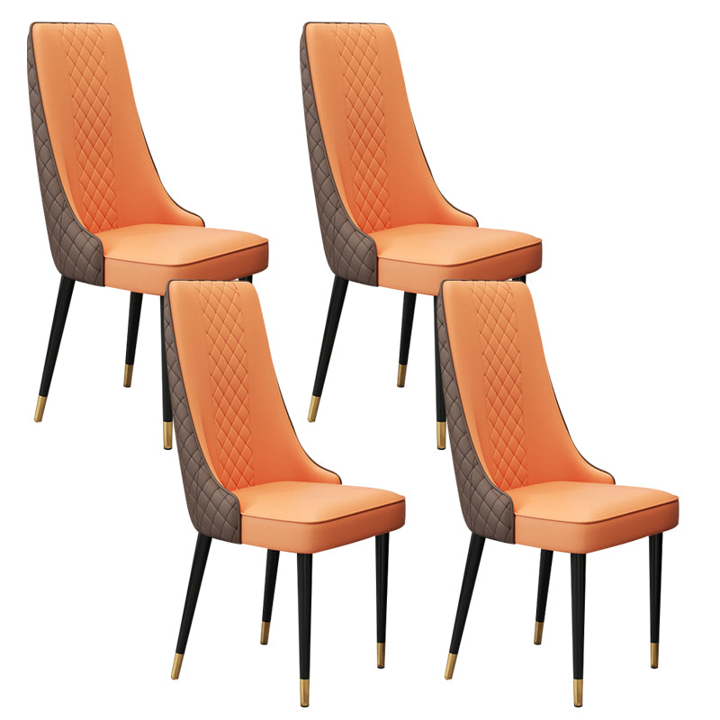 Chaise latéral de style glamour Parsons Parsons Indoor Dining Chair pour le salon