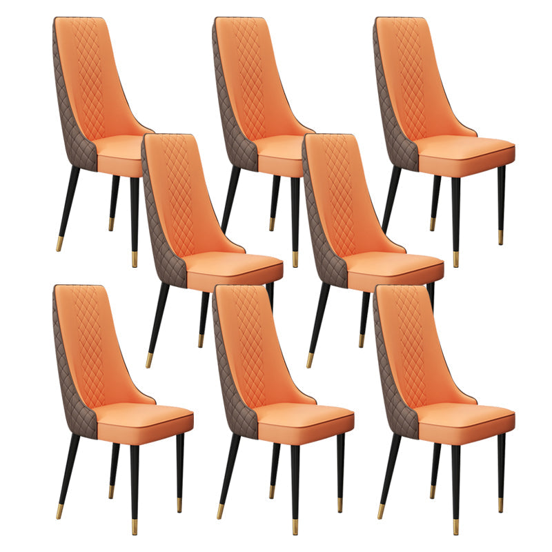 Chaise latéral de style glamour Parsons Parsons Indoor Dining Chair pour le salon