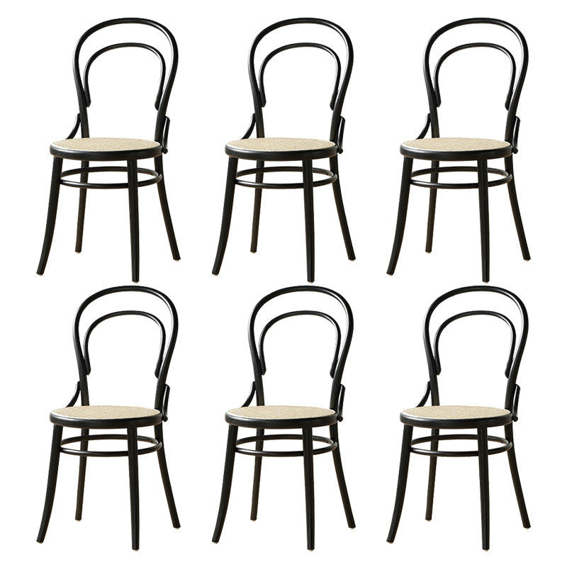 Industrial Style Side Chair Wooden Dining Chair for Living Room