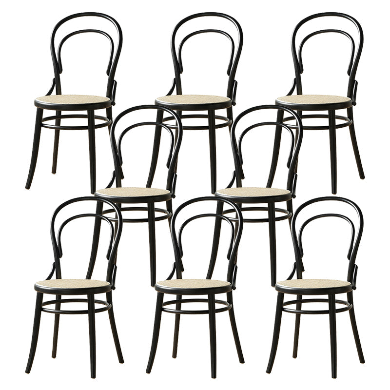 Industrial Style Side Chair Wooden Dining Chair for Living Room