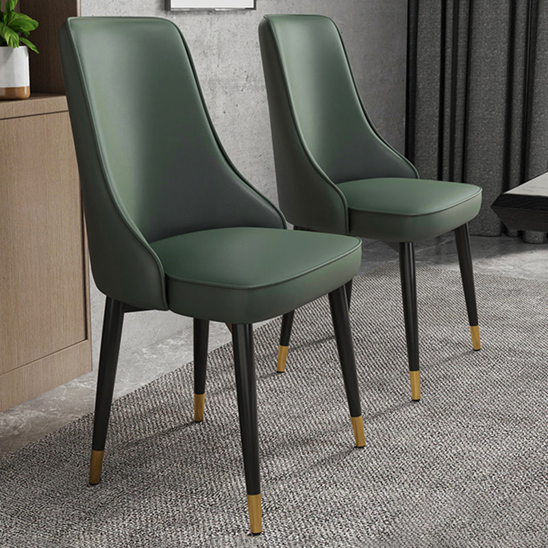 Glam Style Side Chair Upholstered Dining Chair for Dining Room