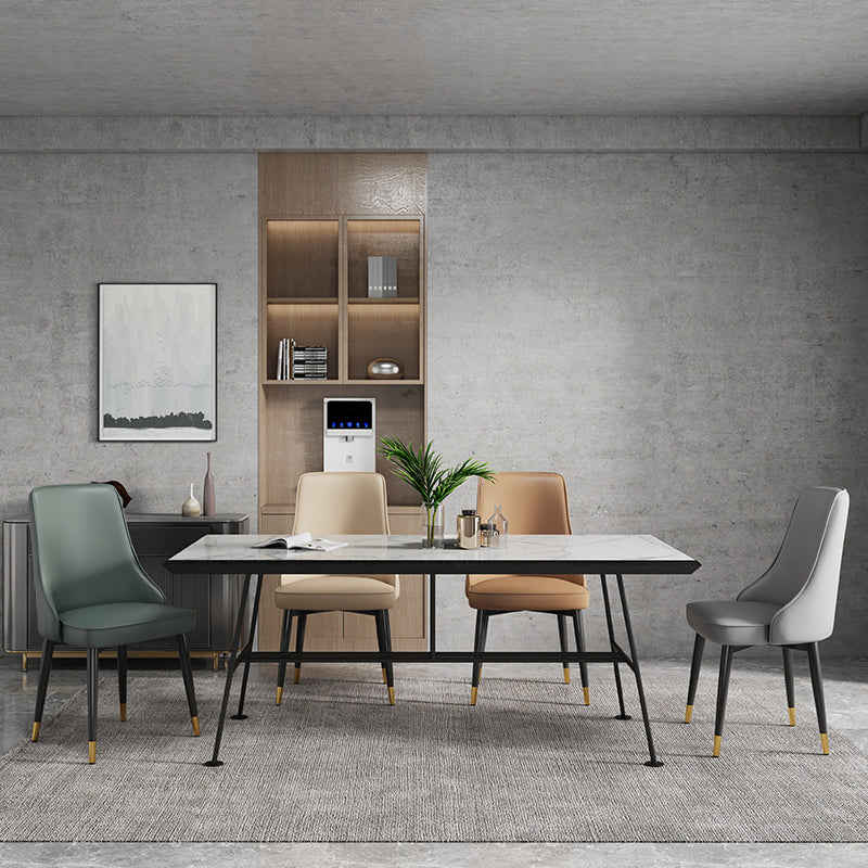 Glam Style Side Chair Upholstered Dining Chair for Dining Room