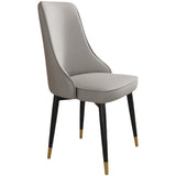 Glam Style Side Chair Upholstered Dining Chair for Dining Room